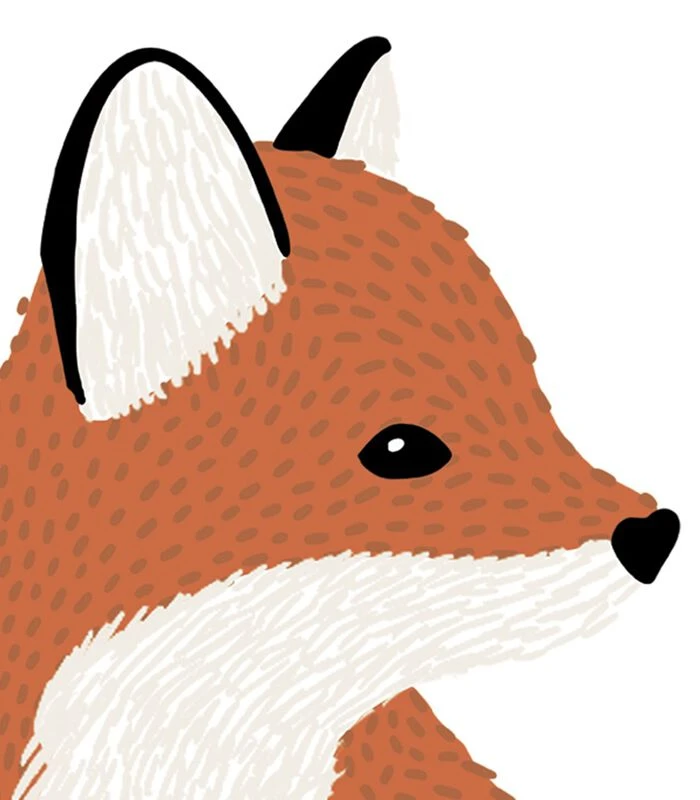 Muursticker Kinderkamer - Vos 2 Muursticker Kinderkamer - Vos - Afbeelding 2