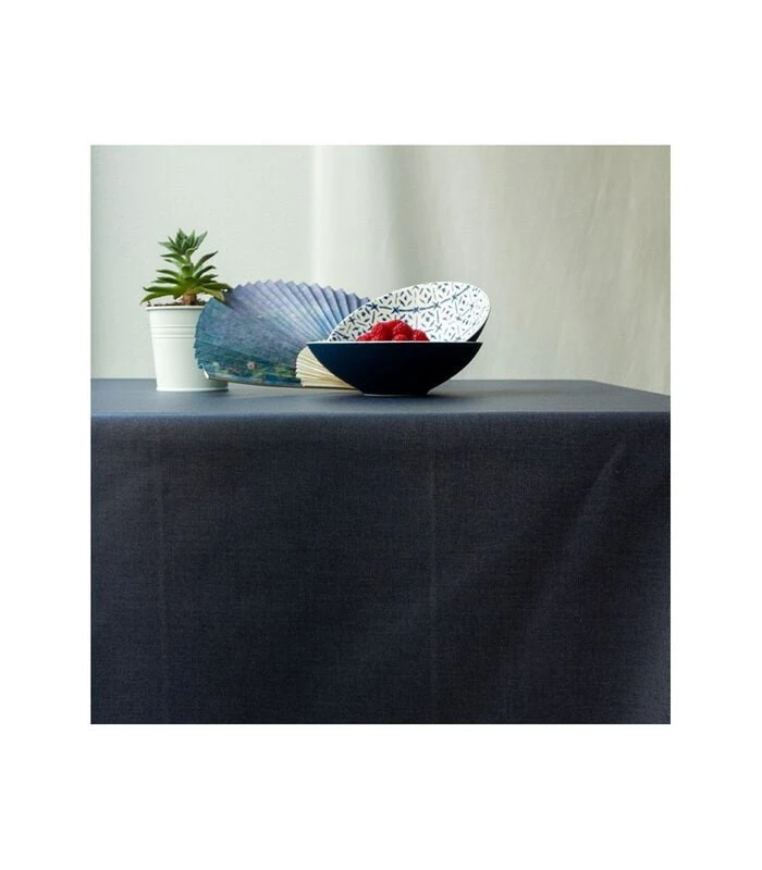 Effen Antracietgrijs Gecoat Tafelkleed 1 Effen Antracietgrijs Gecoat Tafelkleed