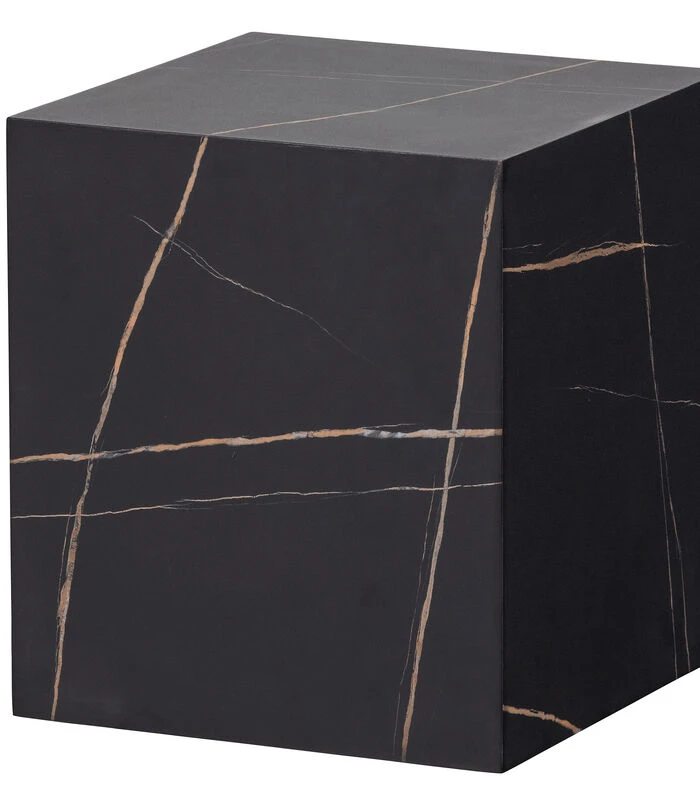 Exclusive Benji Bijzettafel - Marmerlook - Zwart - 45x40x40 4 Exclusive Benji Bijzettafel - Marmerlook - Zwart - 45x40x40 - Afbeelding 4