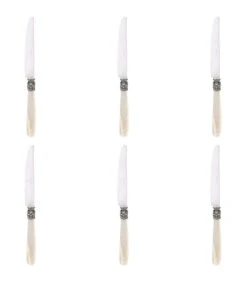 Tafelmes Mona Lisa 24.6 Cm 13/0 Kunststof Offwhite Zilver 6 Stuk(s)