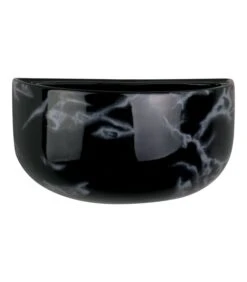 PRESENT TIME Bloempot Oval Wide - Zwart - 10,8x9,5cm