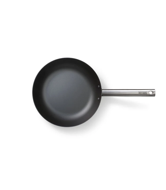 Wok Carbon Steel 28 Cm Plaatstaal 2 Wok Carbon Steel 28 Cm Plaatstaal - Afbeelding 2