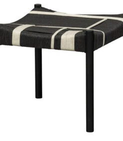 Exclusive Kruk Jessy - Mangohout/Koord - Zwart/Wit - 44x47x40