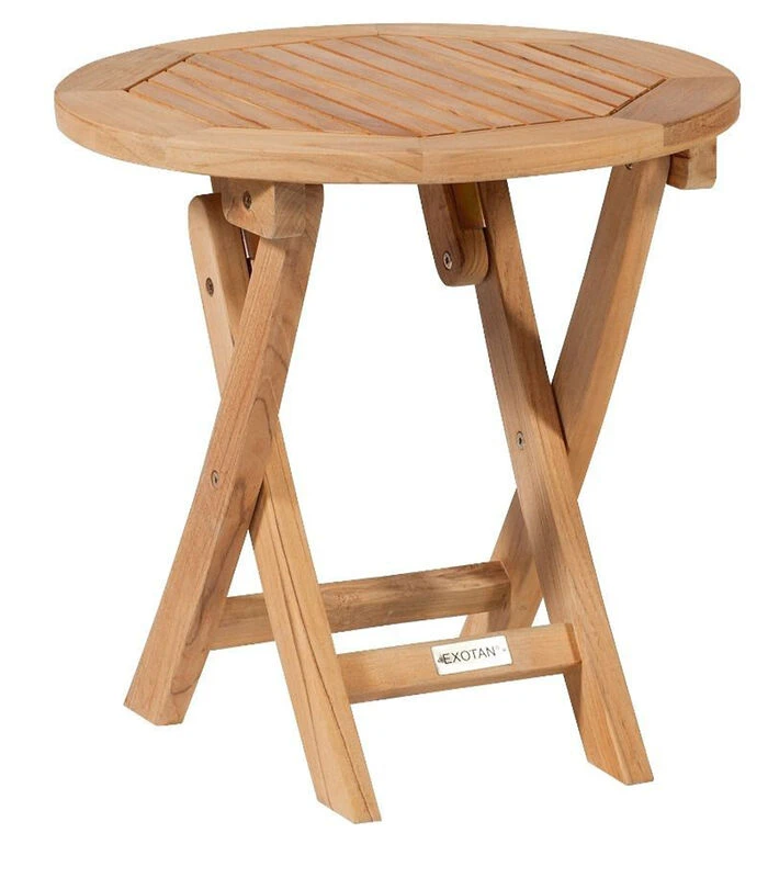 Inklaptafel Tuin Folding - Teak - Naturel - 45x45x45 1 Inklaptafel Tuin Folding - Teak - Naturel - 45x45x45