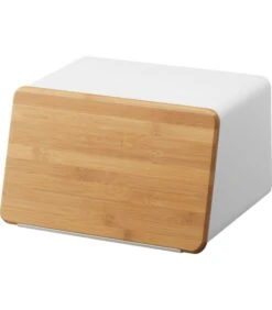 Yamazaki Bread Case With Removable Lid - Tower - White