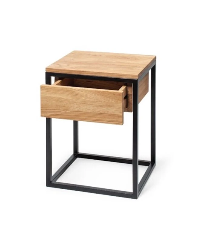 Nachtkastje WOODY In Eikenhout 3 Nachtkastje WOODY In Eikenhout - Afbeelding 3