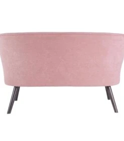 Leitmotiv Bank Explicit - Suede Look Roze - 128x71x74cm -Huishoudelijke Producten Winkel 8cd6f1f30be8416285371decf8b5642a