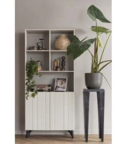 Exclusive Claire Hoge Bijzettafel - Aluminium - Zwart - 91x34x34 -Huishoudelijke Producten Winkel 8d9e943b4c32490fa536d624dcc2e6df