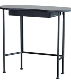 WOOOD Belle Bureau - Grenen/Metaal - Zwart - 75x90x42 -Huishoudelijke Producten Winkel 8eac2aa17f914707bb88d060ac96c24d