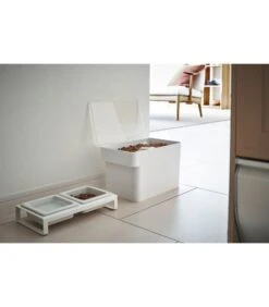 Yamazaki Pet Food Container - Tower - White -Huishoudelijke Producten Winkel 8ed83ba9822847ee8266a9dee077b602