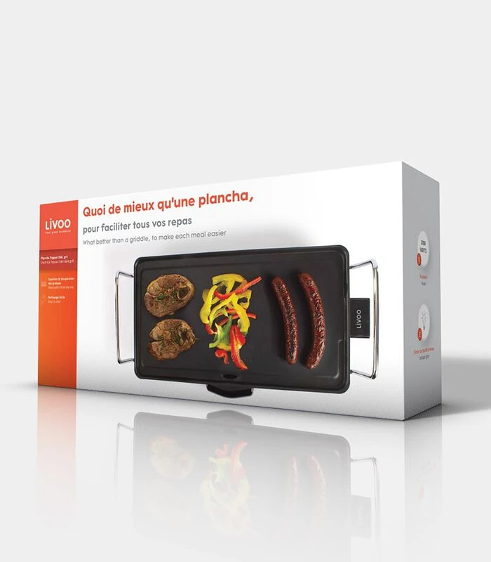 LIVOO Elektrische Teppan Yaki-bakplaat 4 LIVOO Elektrische Teppan Yaki-bakplaat - Afbeelding 4