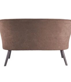 Leitmotiv Bank Explicit - Suede Look Chocolade Bruin - 128x71x74cm -Huishoudelijke Producten Winkel 946cd10a22ee445ab2d0ed6929000bc3