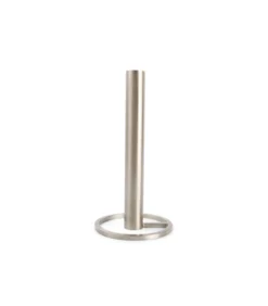 Kandelaar 10xH20cm Metaal Zilver Pillar