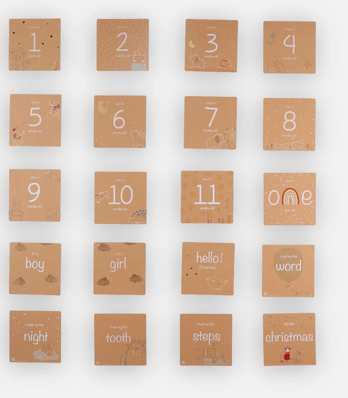 Baby Mijlpaalkaarten 3 Baby Mijlpaalkaarten - Afbeelding 3