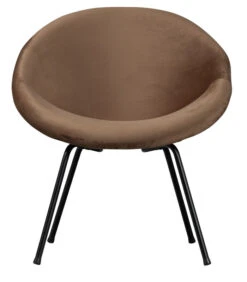 Fauteuil Moly - Velvet - Toffee - 74x75x76 -Huishoudelijke Producten Winkel 9accef3643b045359212f73ca3fd303d