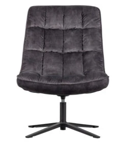 WOOOD Job Draaifauteuil - Velvet - Antraciet - 101x70x85 -Huishoudelijke Producten Winkel 9b9dd74df9874873aa4e7776f432c51b
