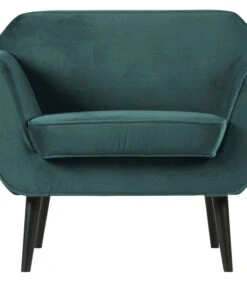 Rocco Fauteuil - Velvet - Teal - 75x92x81