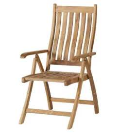 Verstelbare Tuinstoel Comfort - Teak - Naturel - 109x74x58