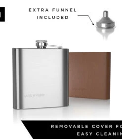 Roestvrij Staal Heupfles 'Livslyst' -Huishoudelijke Producten Winkel a6393a4a56bd4fe186c06843898261ec