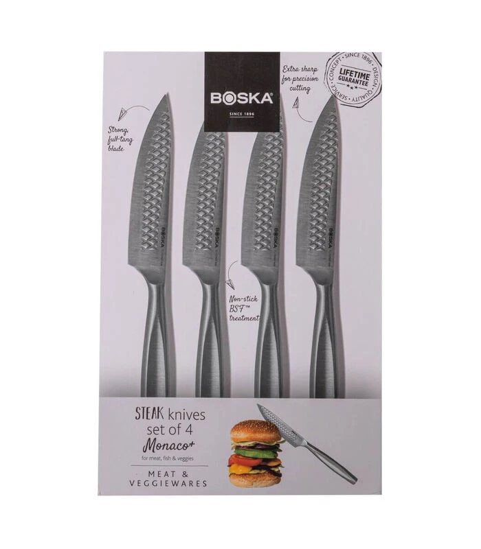 Steakmessenset Monaco+ - 4 Stuks - Multifunctioneel - Non-stick 5 Steakmessenset Monaco+ - 4 Stuks - Multifunctioneel - Non-stick - Afbeelding 5