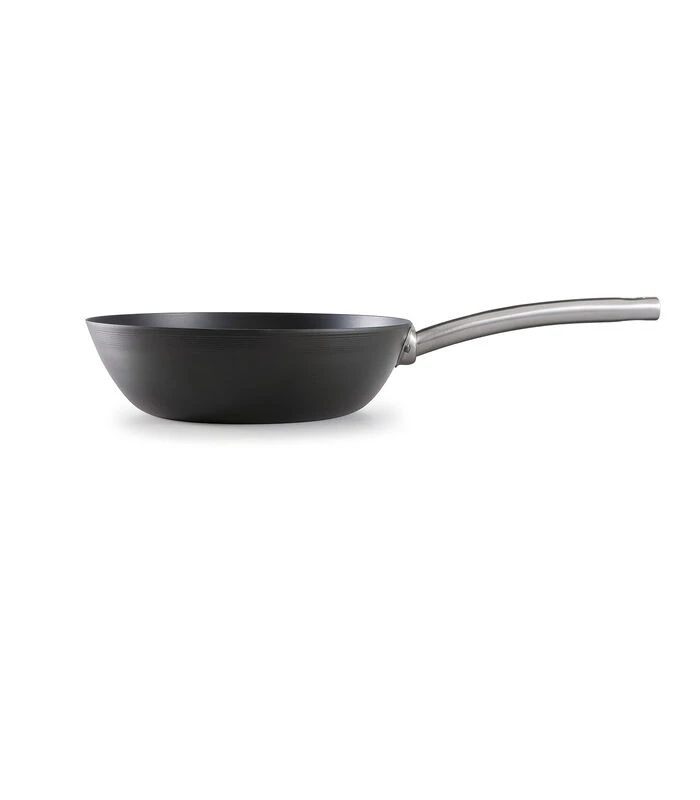 Wok Carbon Steel 28 Cm Plaatstaal 3 Wok Carbon Steel 28 Cm Plaatstaal - Afbeelding 3