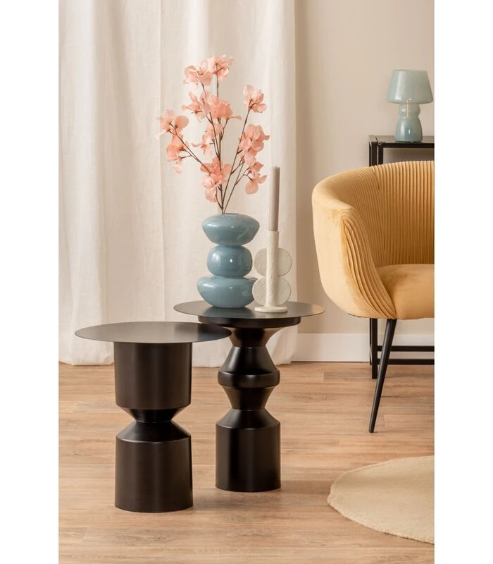 Leitmotiv Bijzettafel Chess King - Zwart - 40,5x40,5x48cm 3 Leitmotiv Bijzettafel Chess King - Zwart - 40,5x40,5x48cm - Afbeelding 3