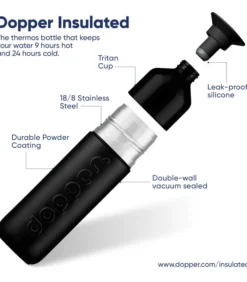 Dopper Geïsoleerde Thermosfles Insulated Blazing Black 350ml -Huishoudelijke Producten Winkel b0212412e9284d1c93fe5674d37aefb2