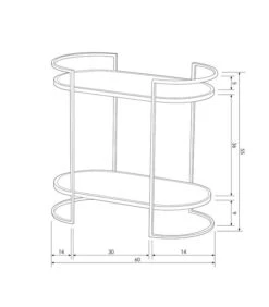 BePureHome Capital Sidetable - Metaal - Antique Brass - 55x60x32 -Huishoudelijke Producten Winkel b08abb0e28814c4bbb86d977dbd44f6e