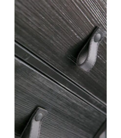 WOOOD Zola Nachtkastje Incl. Lade En Deur - Grenen - Zwart - 74x40x35 -Huishoudelijke Producten Winkel b3492563bd864d11921514f10096f4ab