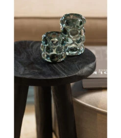 Angus Kruk - Mango Hout - Zwart - 46x35x35 -Huishoudelijke Producten Winkel b64198e687e640b08139fbedc8a37728