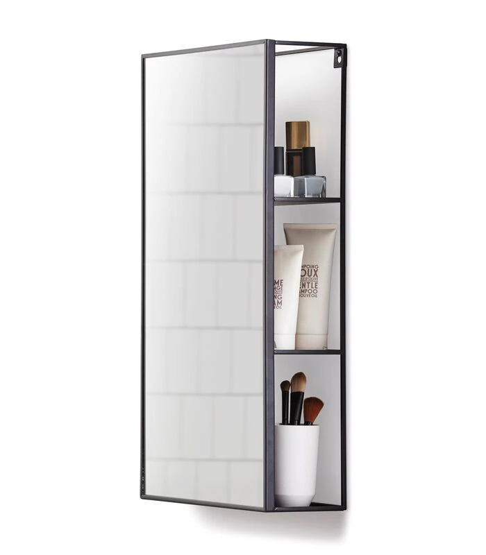 Umbra Cubiko Wandspiegel Met Planken 2 Umbra Cubiko Wandspiegel Met Planken - Afbeelding 2