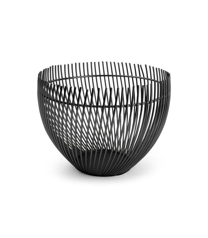 Draadmand 20xH15cm Zwart Twisted Iris 2 Draadmand 20xH15cm Zwart Twisted Iris - Afbeelding 2