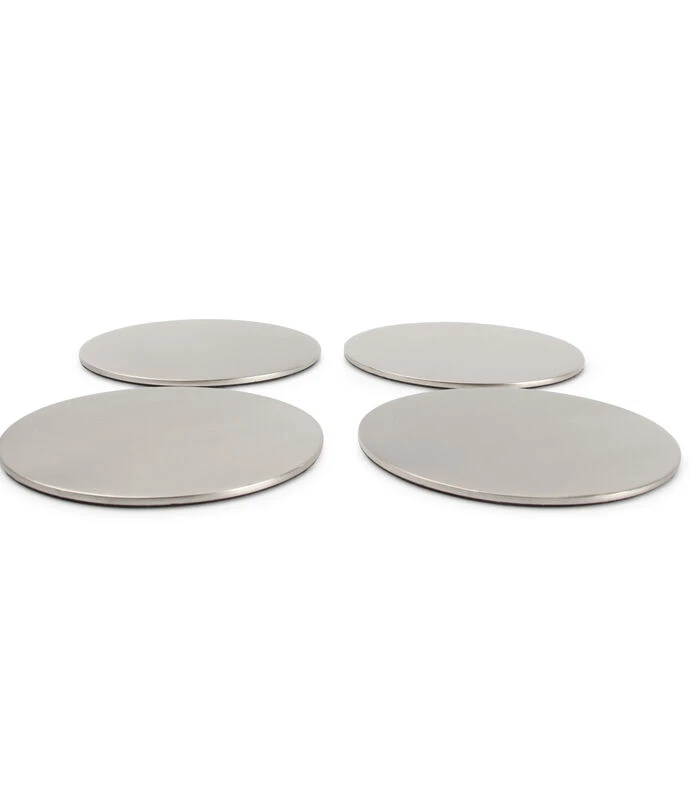 Glasonderzetter Zilver Cheers - Set/4 3 Glasonderzetter Zilver Cheers - Set/4 - Afbeelding 3