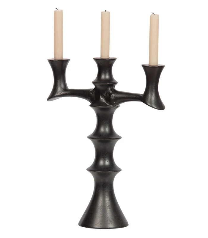 Exclusive Finn Kaarsenstandaard - Metaal - Zwart - 40x34x12 4 Exclusive Finn Kaarsenstandaard - Metaal - Zwart - 40x34x12 - Afbeelding 4