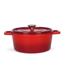 LIVOO Ronde Gietijzeren Stoofpot