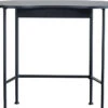 WOOOD Belle Bureau - Grenen/Metaal - Zwart - 75x90x42
