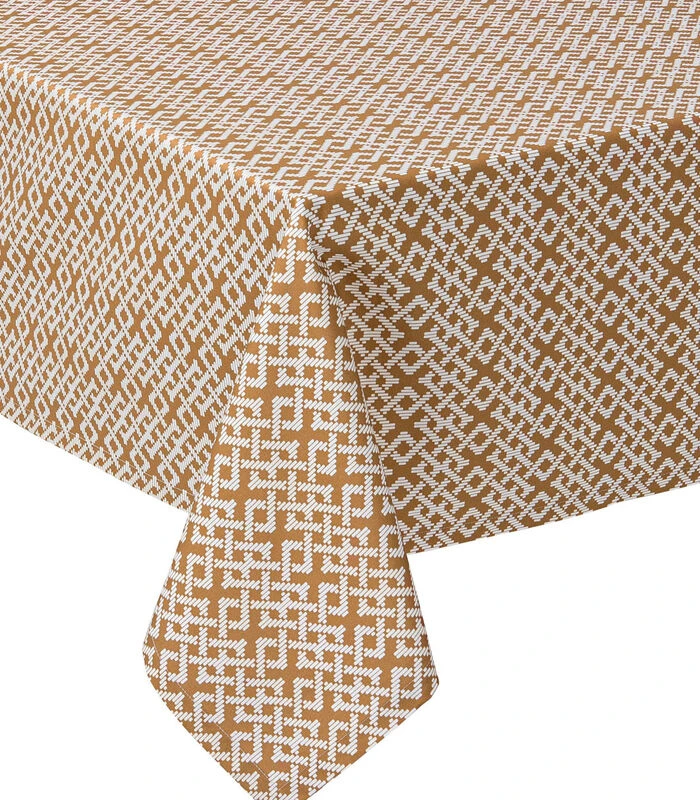 Tribu - Vlekwerend Tafellaken In Katoen Satijn Met Print 1 Tribu - Vlekwerend Tafellaken In Katoen Satijn Met Print