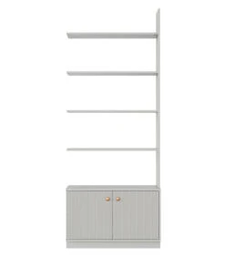 WOOOD Uitbreiding Tbv Boekenkast Madu - Grenen - Grijs - 200x78x35