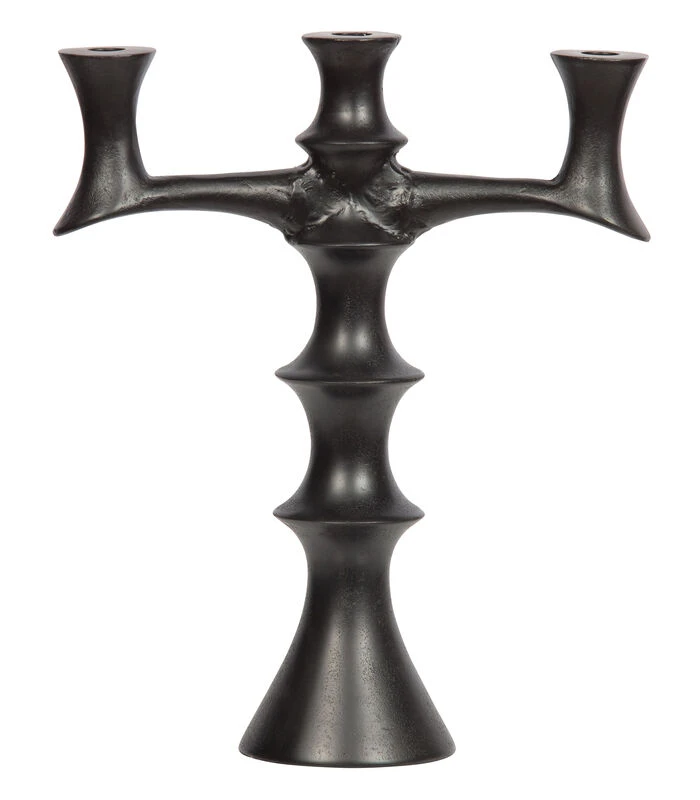 Exclusive Finn Kaarsenstandaard - Metaal - Zwart - 40x34x12 1 Exclusive Finn Kaarsenstandaard - Metaal - Zwart - 40x34x12