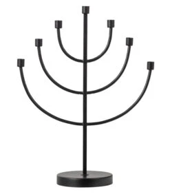 Exclusive Sterre Kandelaar - Metaal - Zwart - 56x43x18