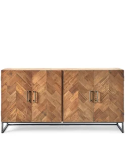 Tribeca Dresser XL - Gerecycled Sparrenhout, Iepenhout, Dennehout-165.0x45.0x90.0cm