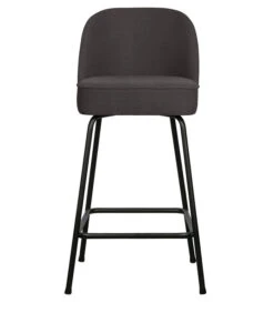 BePureHome Barstoel Vogue - Geweven Stof - Donkergrijs - 89x50x55