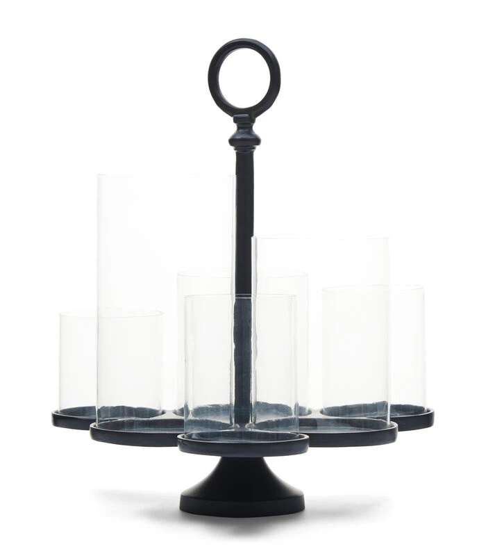 Windlichten Voor Binnen - Lisbon Multiple Hurricane - Zwart - 1 Stuks 1 Windlichten Voor Binnen - Lisbon Multiple Hurricane - Zwart - 1 Stuks