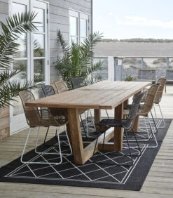 Tuintafel Hout - Tanjung Outdoor Dining Table - 400x100 Cm - Bruin -Huishoudelijke Producten Winkel c4da3a53a3a9478eb8ab43271c3409b3