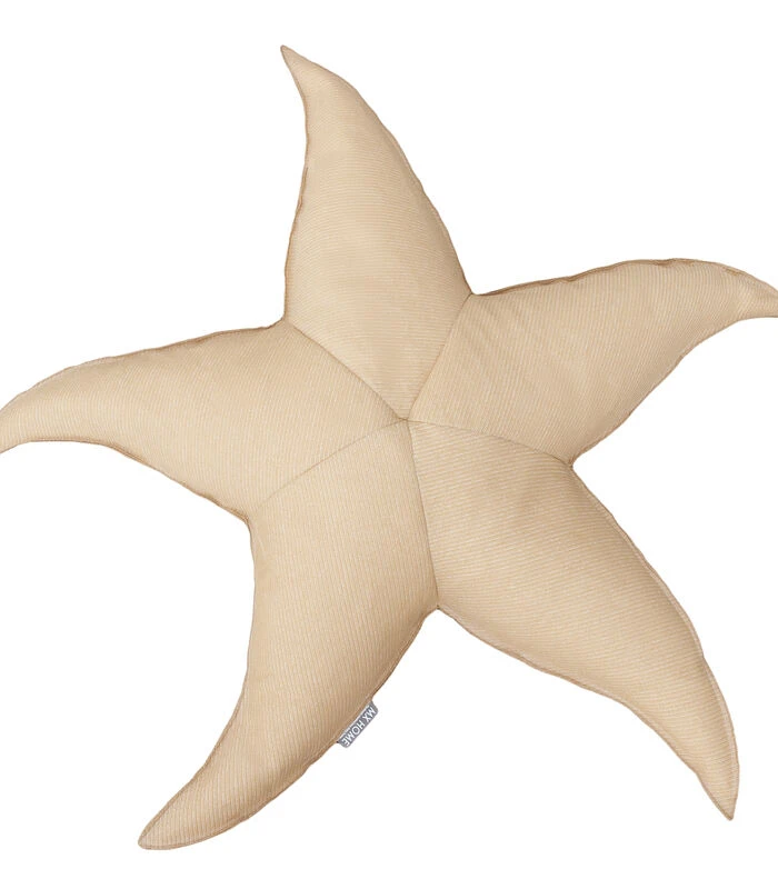 Drijvende XL-buitenpoef Zeestervorm Raffia-effect 1 Drijvende XL-buitenpoef Zeestervorm Raffia-effect