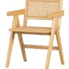 Gunn Eetkamerstoel - Rattan - Natural - 80x54x54