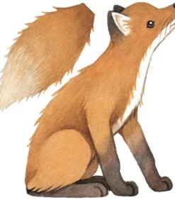 Muursticker Kinderkamer - Vintage Vos -Huishoudelijke Producten Winkel c6fe7faaa8104ae8b060579f9880341d