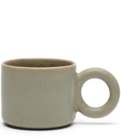 Mok Met Oor - Marseille Mug 260 ML 2 Stuks - Keramiek - Groen