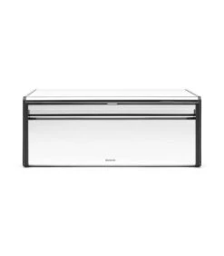 Brabantia Broodtrommel Met Klepdeksel, Brilliant Steel / Matt Black