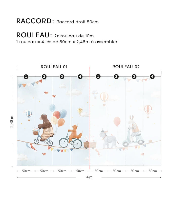 GENTLE FRIENDS Behang Wanddecoratie - Dieren En Ballonnen 4 GENTLE FRIENDS Behang Wanddecoratie - Dieren En Ballonnen - Afbeelding 4